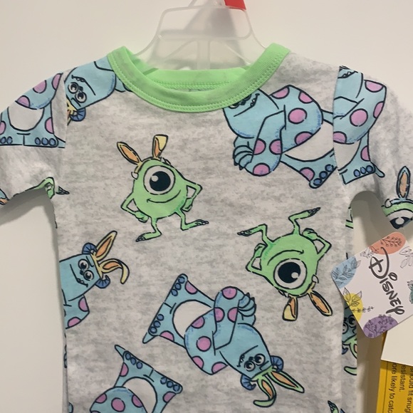 Disney Monster Inc 2 Piece Pajama Set includes Top and Pants size 2T. - Picture 3 of 9